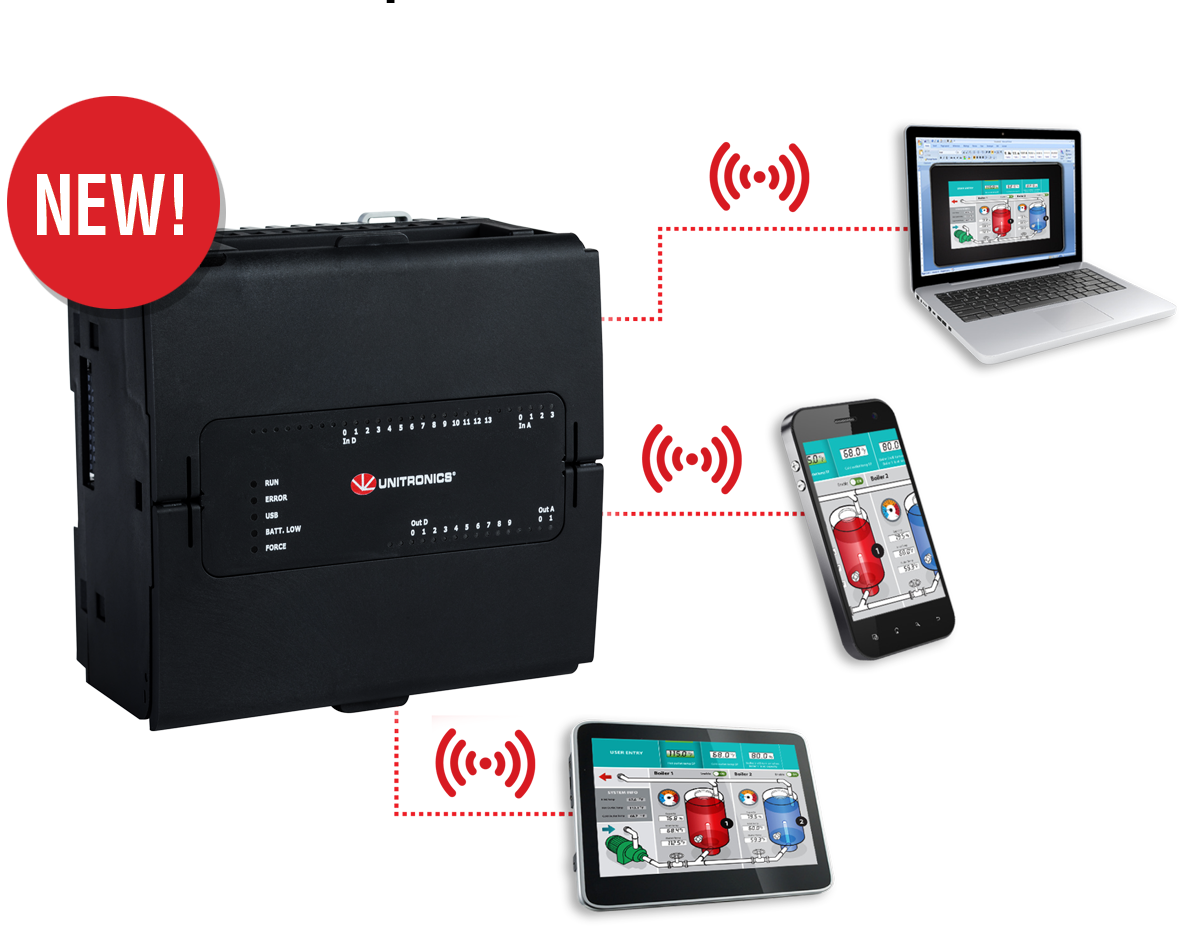 UniSream PLC with a new concept in Automation - Virtual HMI